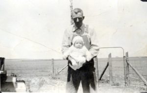 Frank Gresham holding Warren